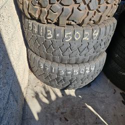 Pair of 37/12/50/24 MT Used Tires 