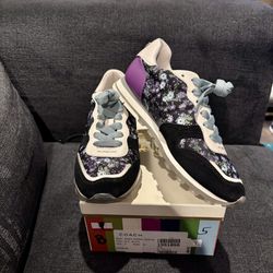 Coach Logo Signature Floral Sneakers