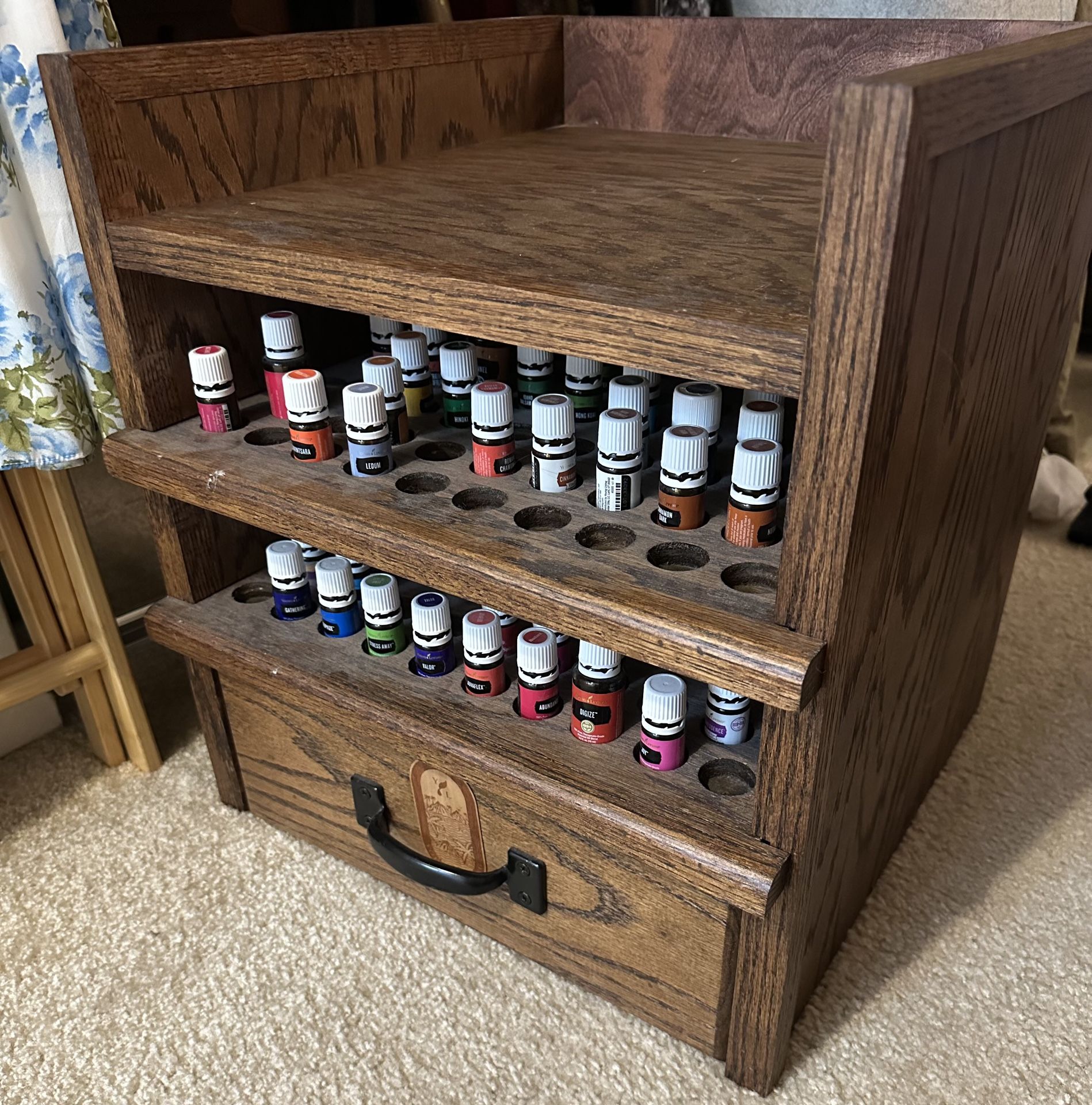Wood Essential Oil Storage + Over 100 Oils