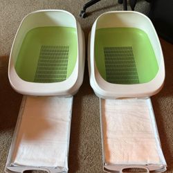 2 Tidy Cats Breeze Litter Box’s