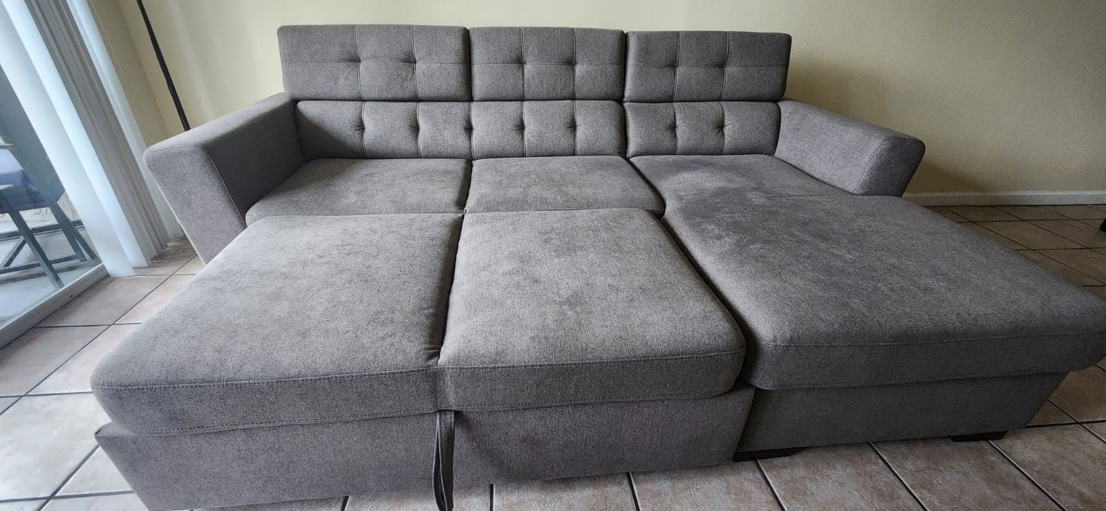 Gray Sofa Bed / Sofa Cama Gris / EL DORADO FURNITURE