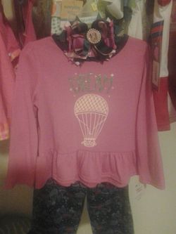 Set with Minnie mouse hair bow