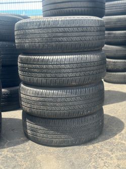SET OF TIRE 225 60 16 BRIDGESTONE 85% LIFE