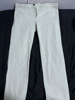 Theory Zaine Pant in Organic Cotton Lime Stone 34