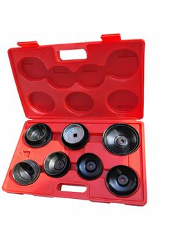 12 PCs Oil Filter Cap Socket Set w/Case