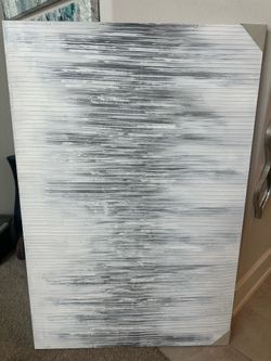 Oversized Textured Abstract Canvas Wall Art (69" x 39.5") - Horizontal or Vertical