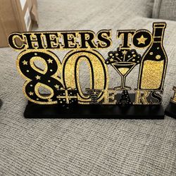 80th Table Decorations 
