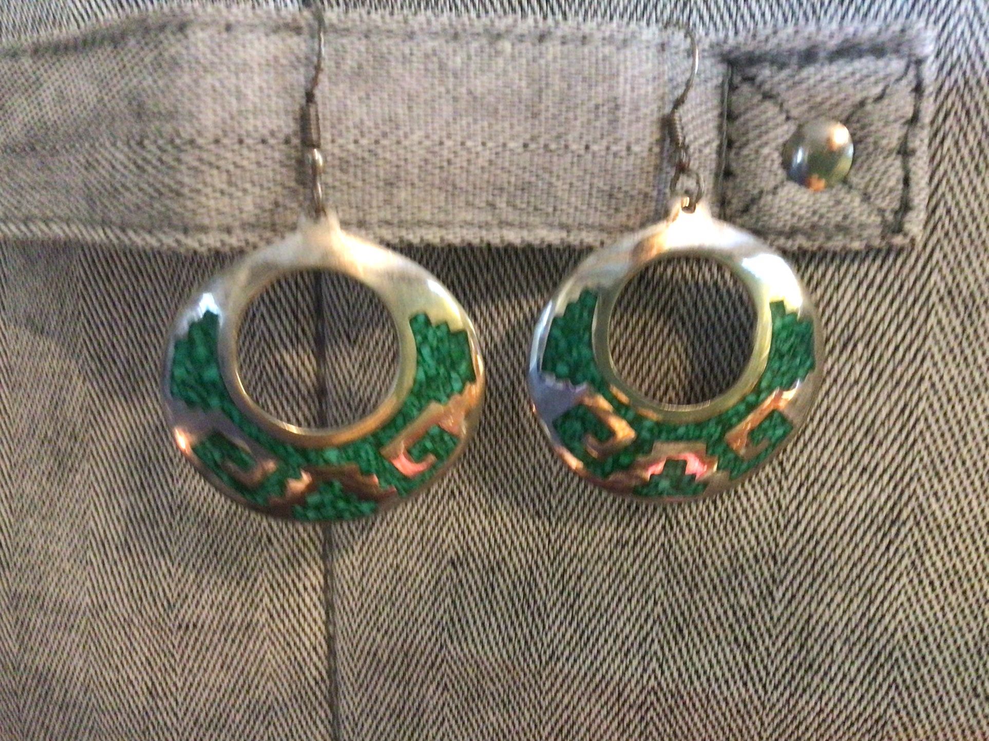 Silver And Turquoise Earrings