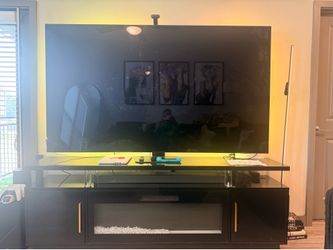 85 inch tv with tv stand an sound bar