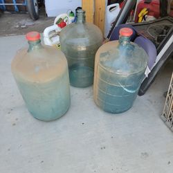 Vintage Glass 5Gal Water  Bottles