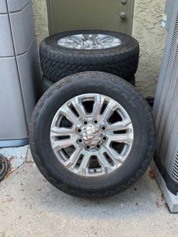 2020 GMC 2500HD Denali OEM polished 20β wheels/tires 30k mi original