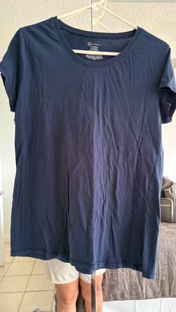 Navy Blue Crew Neck T-Shirt XXL