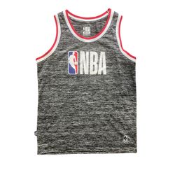 NBA Basketball Gray Tank Top with Official Logo