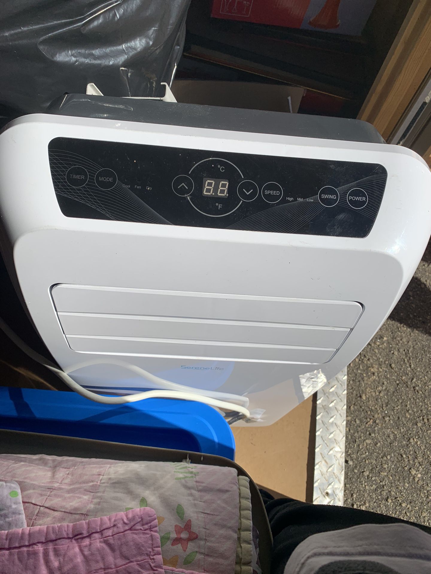 SereneLife 10,000 BTU Portable Air Conditioner, 3-in-1 Floor AC Unit
