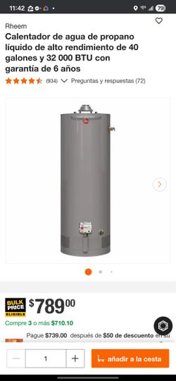 water heater gas