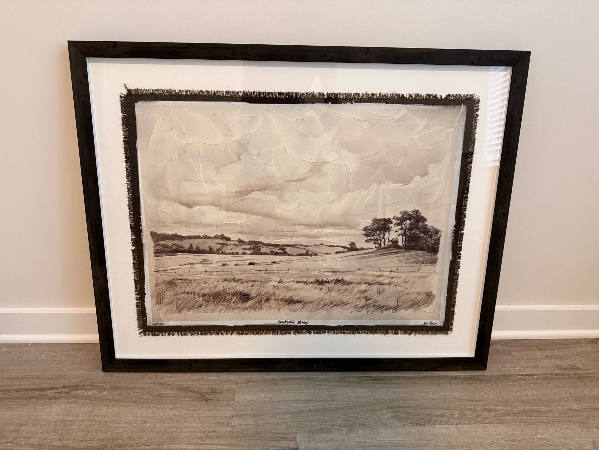 30x38 framed art