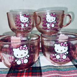 Hello Kitty Tea Cup Set Of 4