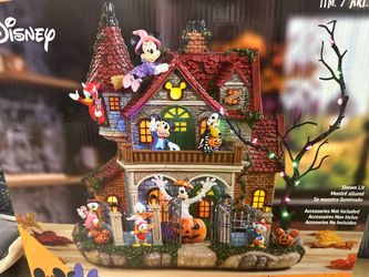 Disney Halloween Haunted House Lighted Figurine