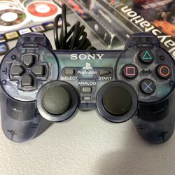 PS2 Slate Gray Dual Shock Controller SCPH-10010  *TRADE IN YOUR OLD GAMES/TCG/COMICS/PHONES/VHS FOR CSH OR CREDIT HERE*