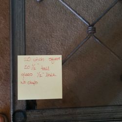 Glass Top End Table