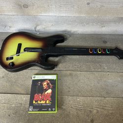 RedOctane 95457.805 Xbox 360 Guitar Hero Wireless Controller With AC DC Game