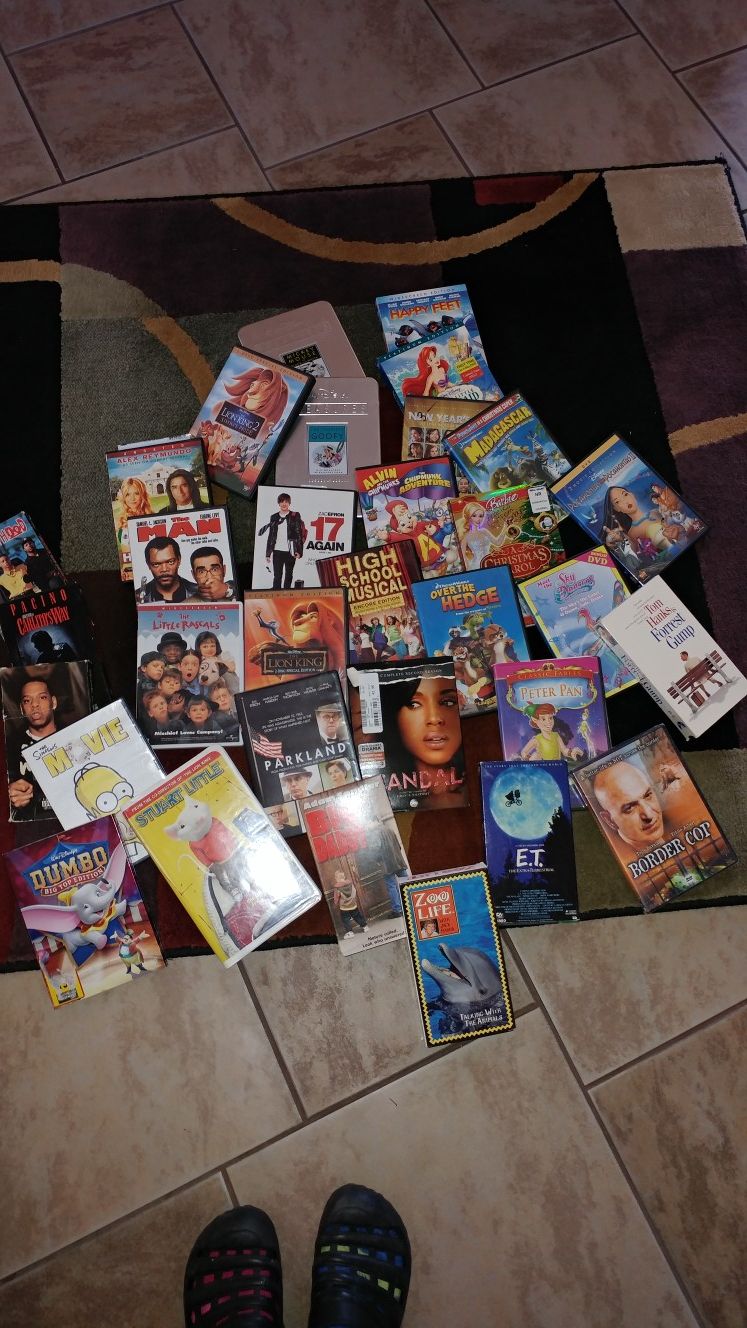 DVD and VHS for sale