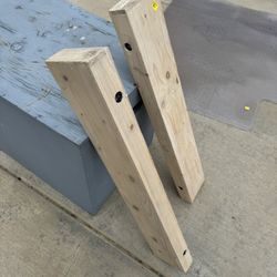 Pair Of Bedroom Shelves Beach sand color Strong Mounts