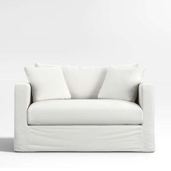 White Slipcovered Sleeper Sofa Twin
