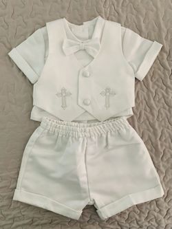Baptism Short Set Size 9 months - NEW