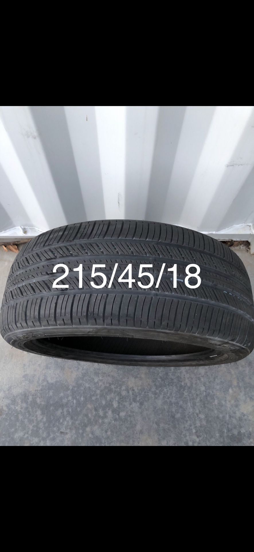 Used Tire 215/45/18