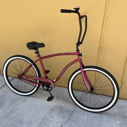 Custom Beach Cruiser Bicycle  - 26” Wheels
