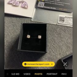 Earrings Pass Diamond Tester