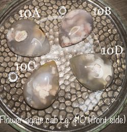 Flower Agate Cab Crystals 