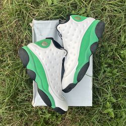 Air Jordan 13 White Lucky Green Size 10.5