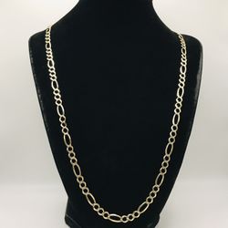 10K SOLID DC FIGARO CHAIN 