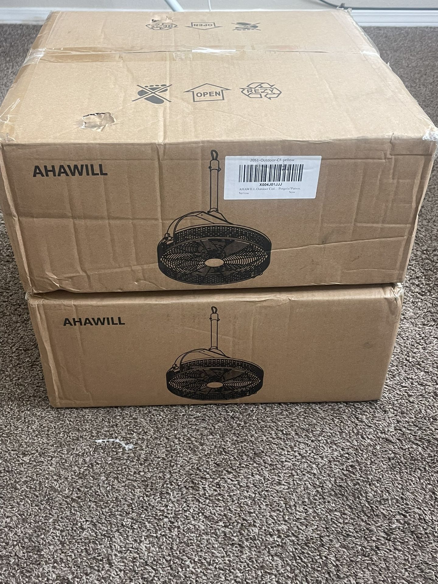 2 Outdoor Fans For Sale
