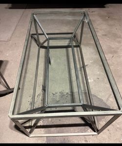 New glass coffee table