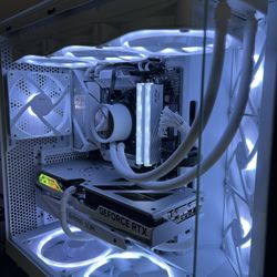 All White Custom Gaming Pc