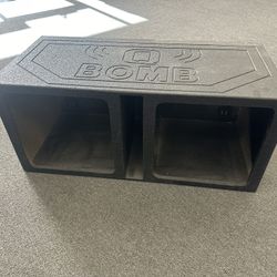 Dual 15” Rhino Lined Box ( Kicker Subwoofers Only ) 