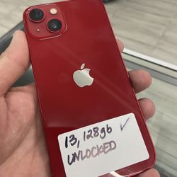 Red iPhone 13 Unlocked. Cash Or $10 Down W Approval *