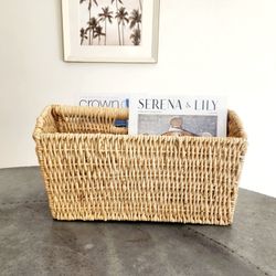 Wicker Rattan Magazine Holder