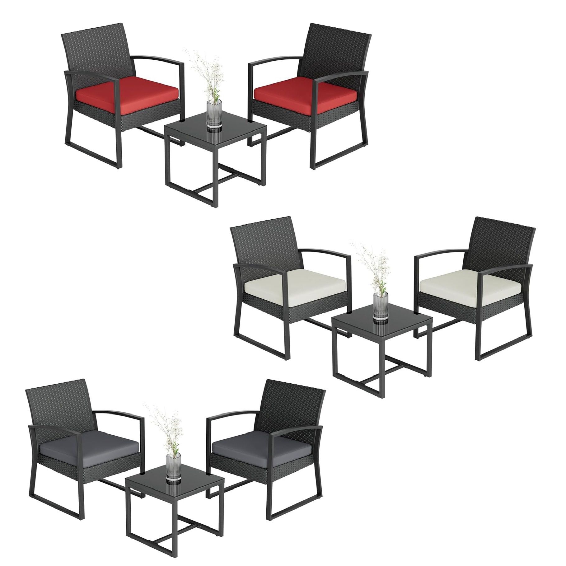 3pc Outdoor Patio Furniture Set