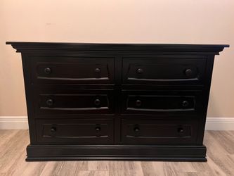 Wood dresser & full size wood bed frame