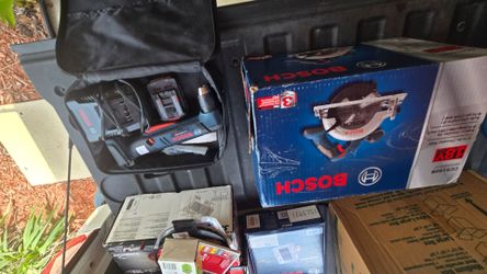 Electrical sander, saw and drills