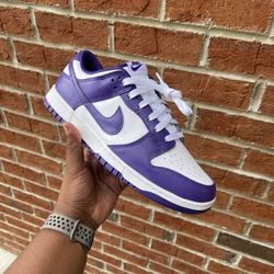 LIKE NEW CHAMPIONSHIP PURPLE DUNKS