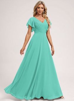 Size 10 Elegant V-Neck Design long dress