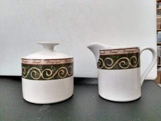 Sugar Bowl And Creamer