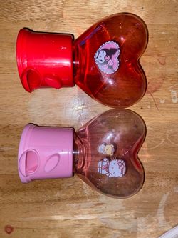 Sanrio Heart-Shaped gumball machine Set of 2