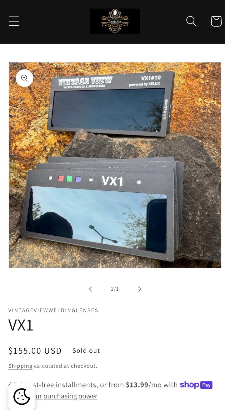 Vintage View VX1 Auto-Dark Welding Lens