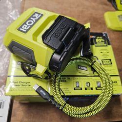 RYOBI 3 PORT CHARGER AND POWER SOURCE